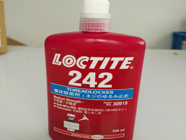 樂泰loctite242膠水中強度螺紋鎖固劑