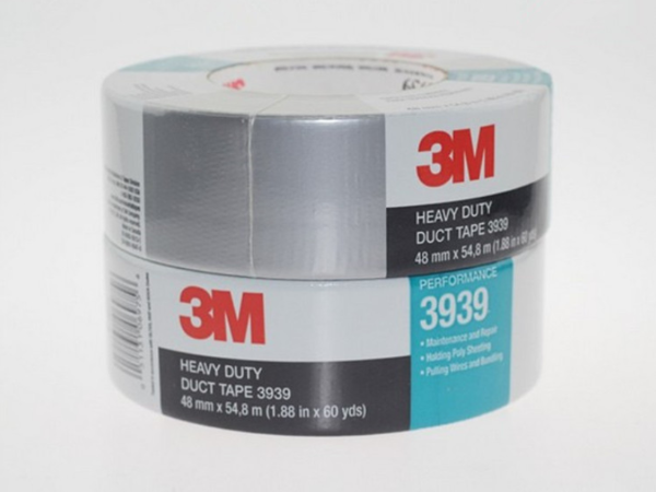 3M3939布基膠帶 地板管道修補膠帶 耐磨耐高溫銀色膠帶 48mm*54m